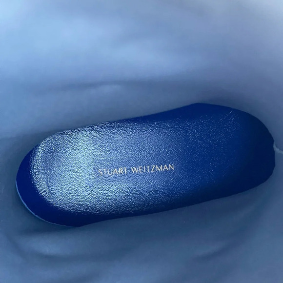 Stuart Weitzman The Griffin Rain Boot in Color Blue size 5/6.5 - Picture 8 of 12